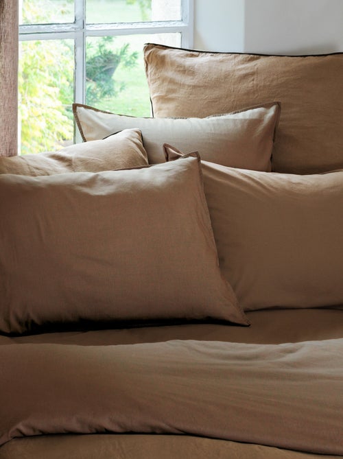 Drap housse coton lavé PALACE - Kiabi