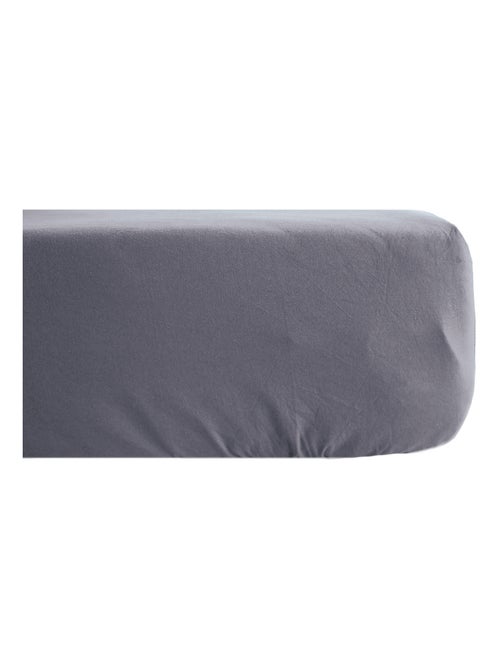 Drap housse coton lavé PALACE - Kiabi
