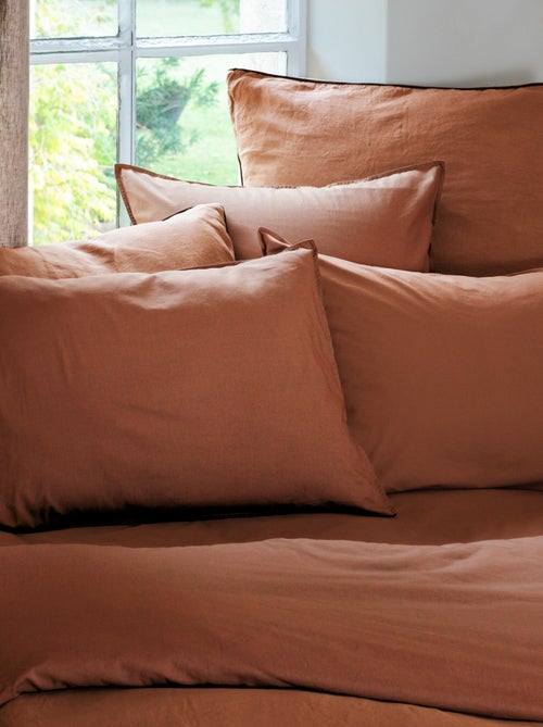 Drap housse coton lavé PALACE - Kiabi