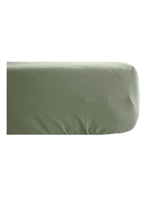 Drap housse coton lavé PALACE - Kiabi