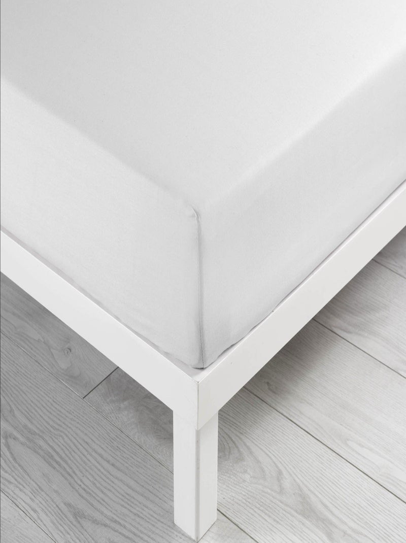 Drap housse Coton LINA Douceur d'Intérieur Blanc - Kiabi