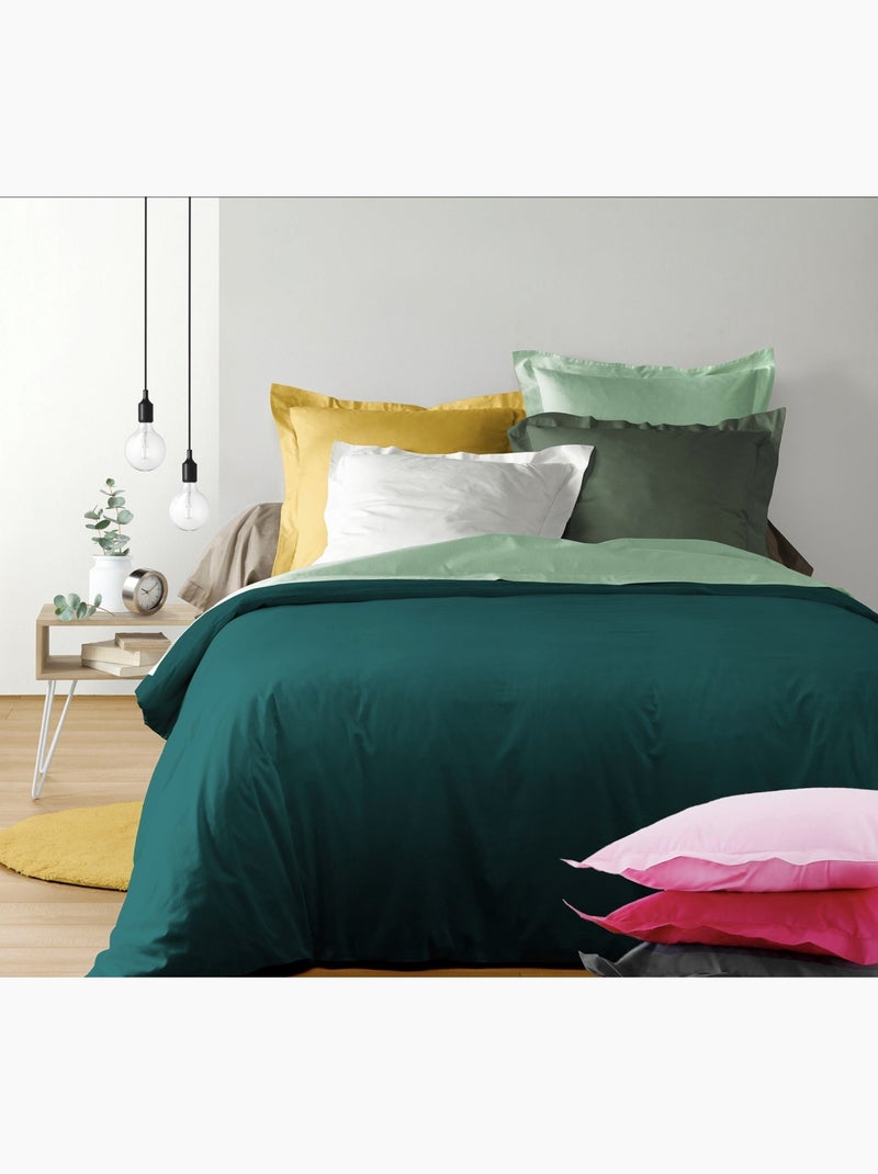 Drap housse Coton LINA Douceur d'Intérieur Bleu nuit - Kiabi