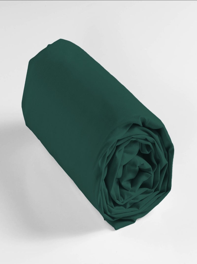 Drap housse Coton LINA Douceur d'Intérieur Bleu pétrole - Kiabi