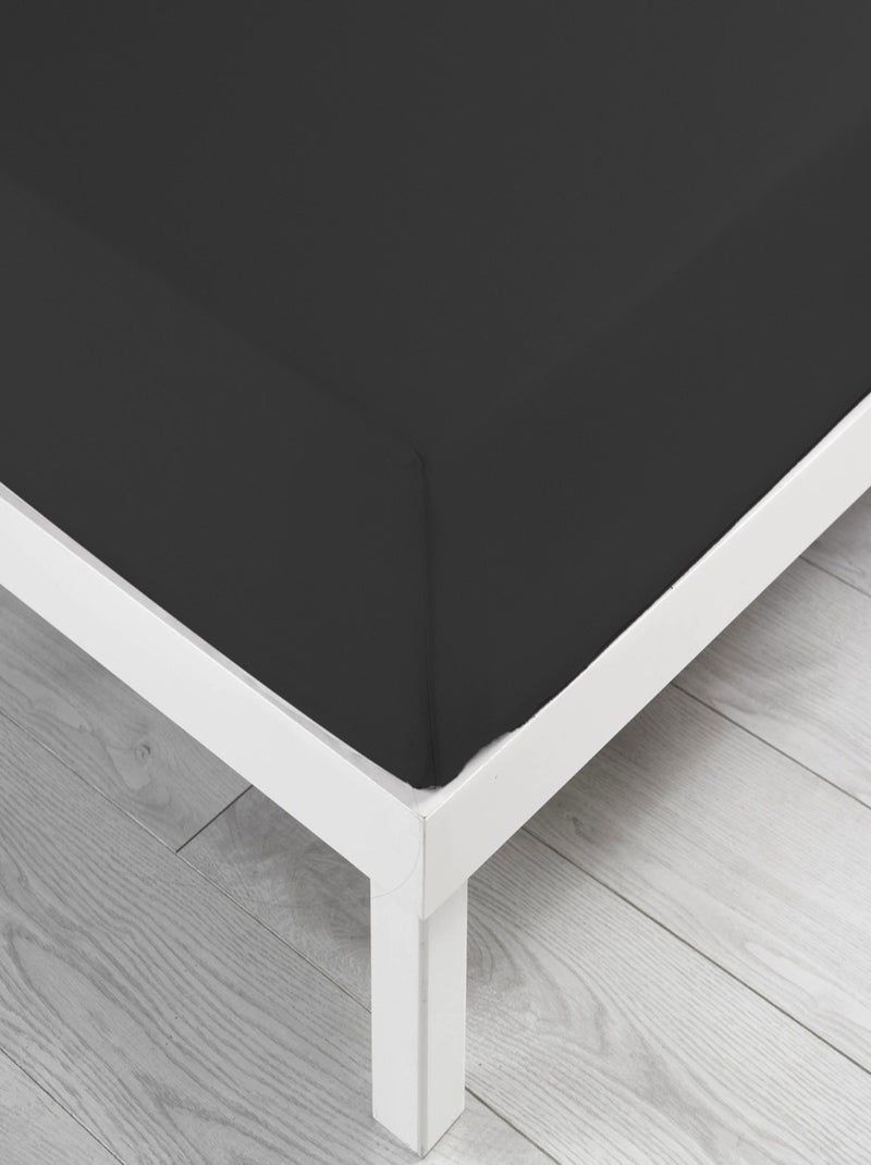 Drap housse Coton LINA Douceur d'Intérieur Noir - Kiabi