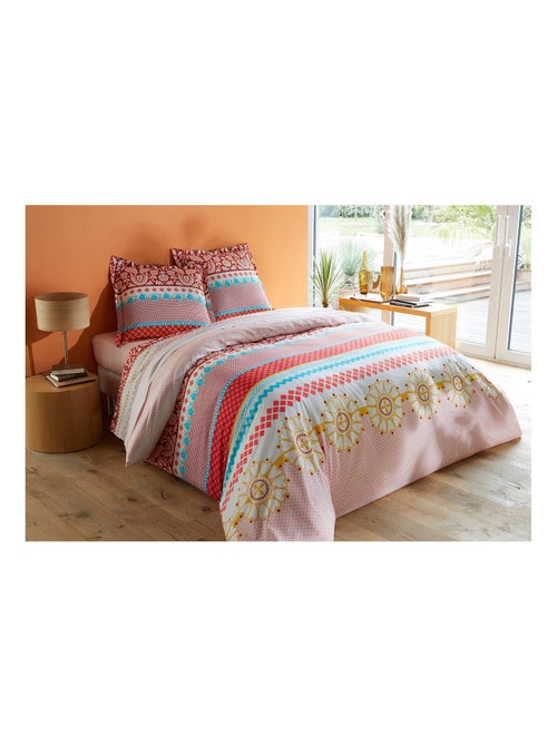 Drap-housse coton micro-motifs - Afibel - Kiabi