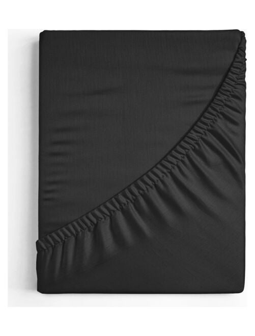 Drap Housse Coton Noir - Kiabi