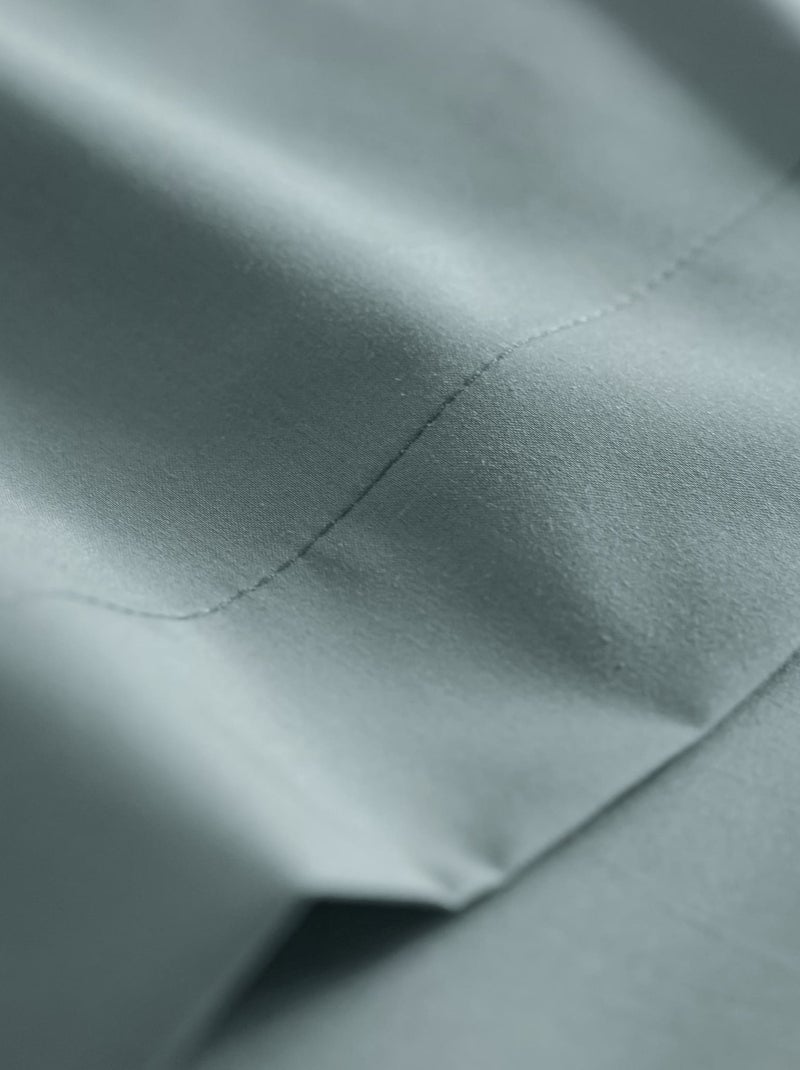 Drap housse coton percale bonnet 40 cm Bleu - Kiabi
