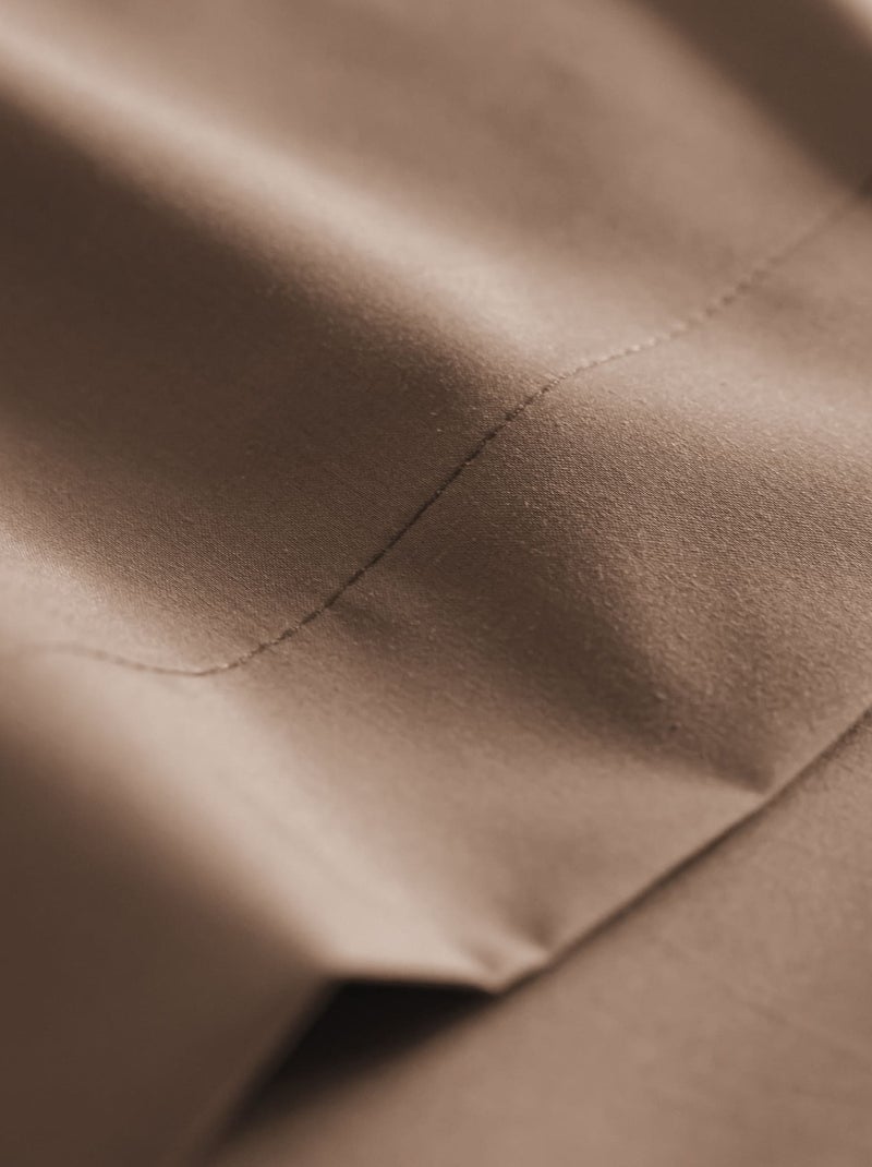 Drap housse coton percale bonnet 40 cm Marron - Kiabi