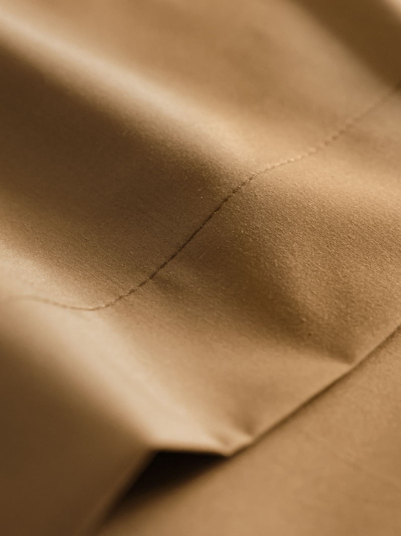 Drap housse coton percale Jaune - Kiabi