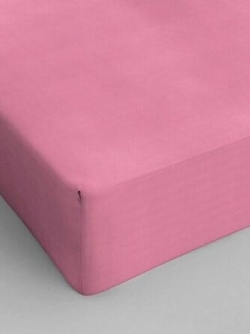 Drap Housse Coton Rose Rose - Kiabi