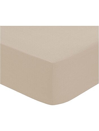 Drap housse coton uni 140 x 190 cm Couleur moderne ocre