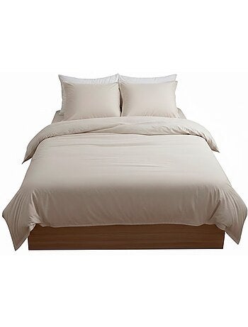 Drap housse coton uni 140 x 190 cm Couleur moderne ocre