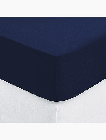 Drap housse coton uni 90 x 190 cm Couleur moderne terracotta