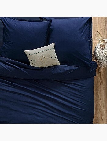 Drap housse coton uni 90 x 190 cm Couleur moderne terracotta