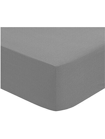 Drap housse coton uni 90 x 190 cm Couleur moderne terracotta