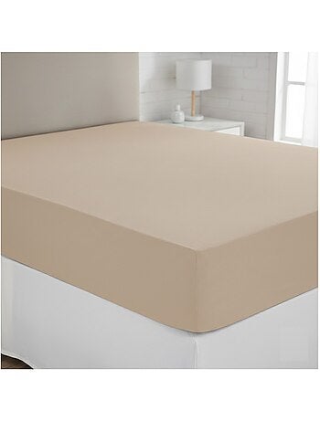 Drap housse coton uni 90 x 190 cm Couleur moderne terracotta