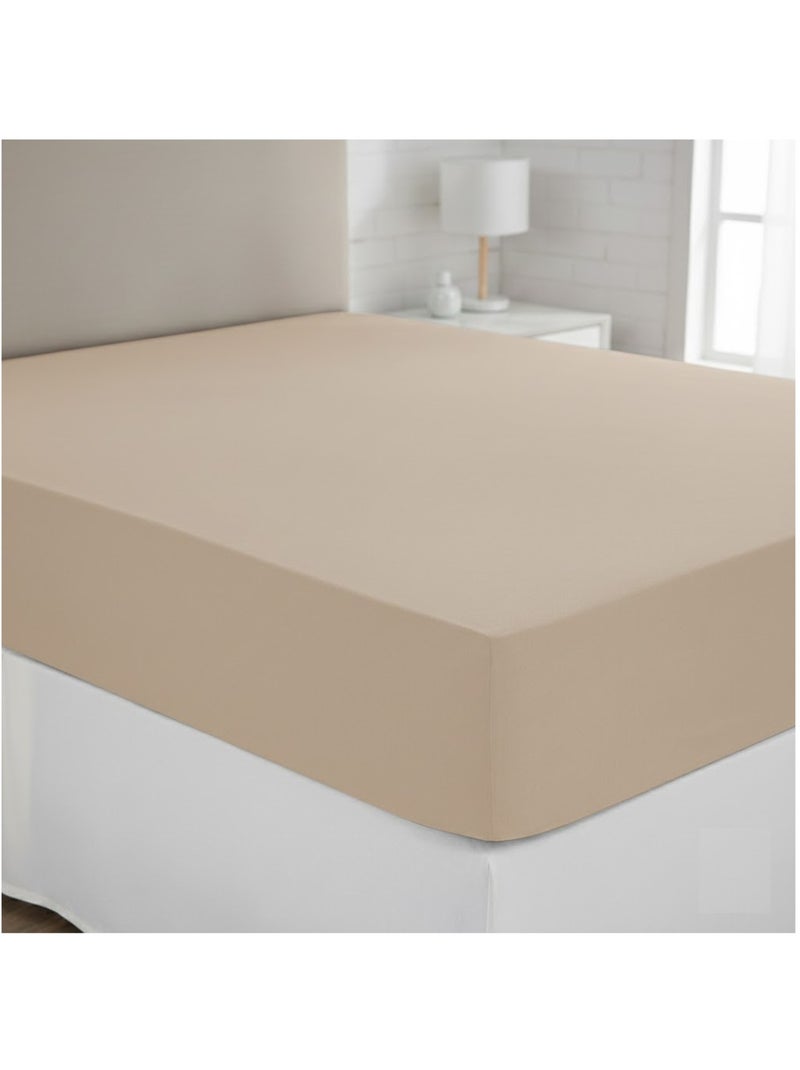 Drap housse coton uni 140 x 190 cm Couleur moderne orage Lin - Kiabi