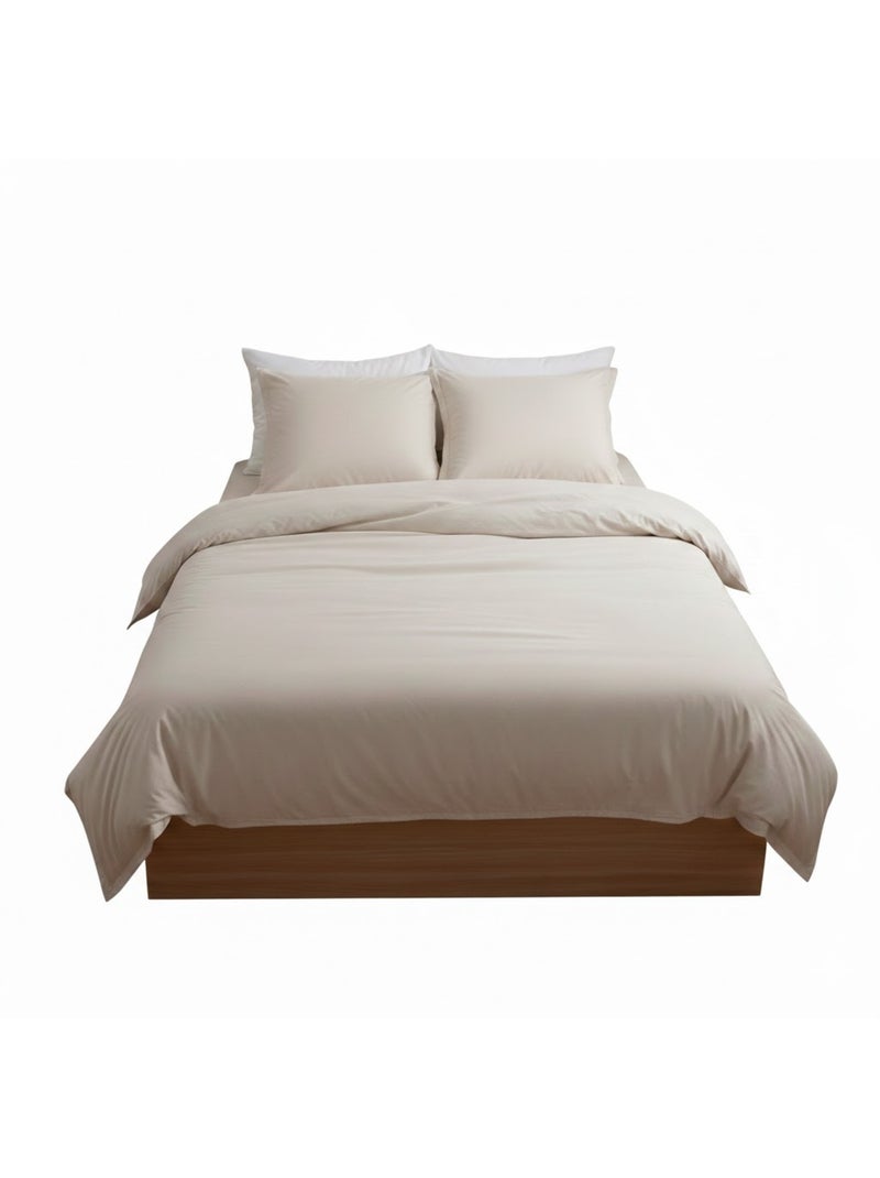 Drap housse coton uni 140 x 190 cm Couleur moderne orage Lin - Kiabi