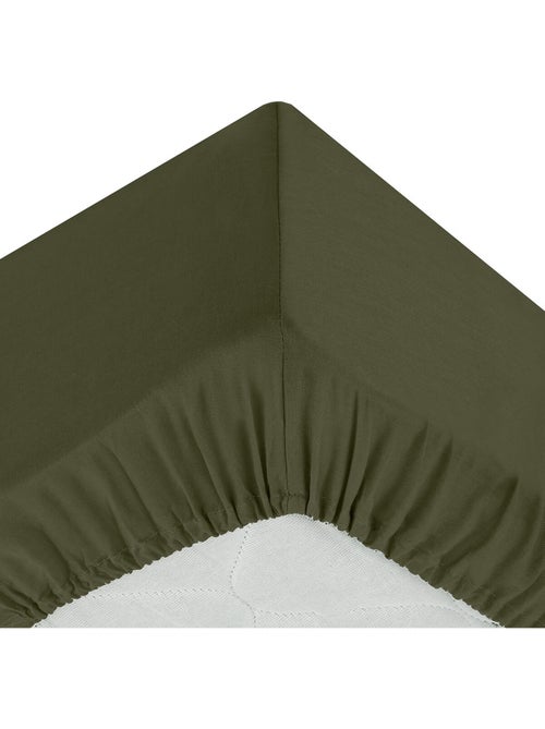 Drap housse coton uni 160 x 200 cm couleur moderne cumin - Kiabi Drap housse coton uni 160 x 200 cm couleur moderne cumin - Kiabi