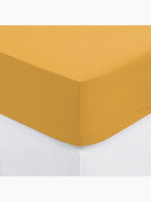 Drap housse coton uni 160 x 200 cm couleur moderne cumin - Kiabi Drap housse coton uni 160 x 200 cm couleur moderne cumin - Kiabi