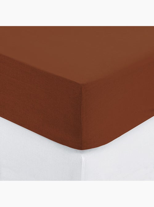Drap housse coton uni 160 x 200 cm couleur moderne cumin - Kiabi Drap housse coton uni 160 x 200 cm couleur moderne cumin - Kiabi
