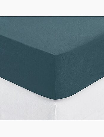 Drap housse coton uni 90 x 190 cm Couleur moderne terracotta