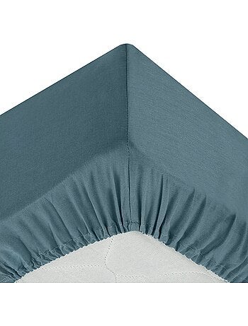 Drap housse coton uni 90 x 190 cm Couleur moderne terracotta