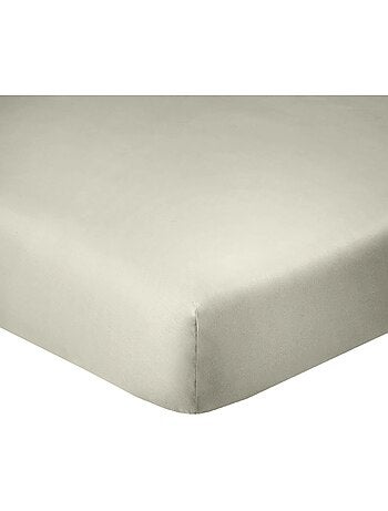 Drap housse coton uni 90 x 190 cm Passion anthracite