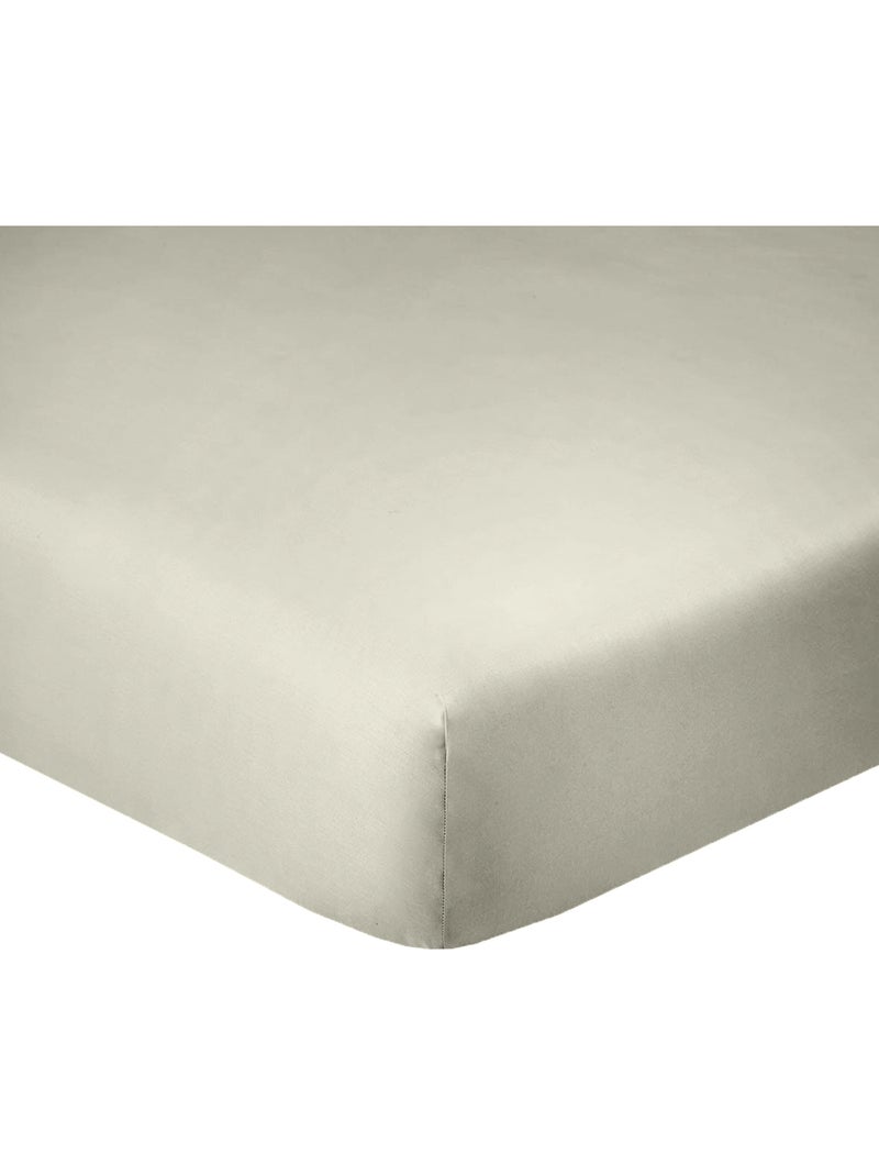 Drap housse coton uni 180 x 200 cm Passion bleu glacier Bleu givrée - Kiabi