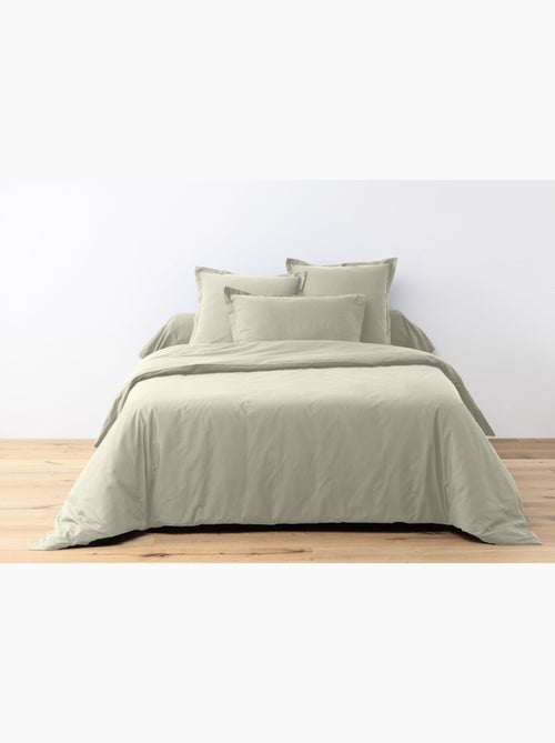 Drap housse coton uni 180 x 200 cm Passion bleu glacier - Kiabi