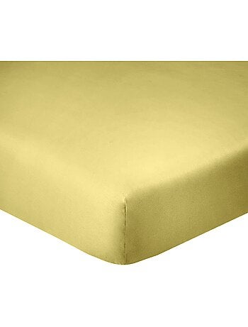 Drap housse coton uni 90 x 190 cm Passion anthracite