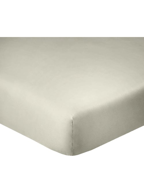 Drap housse coton uni 180 x 200 cm Passion jaune - Kiabi