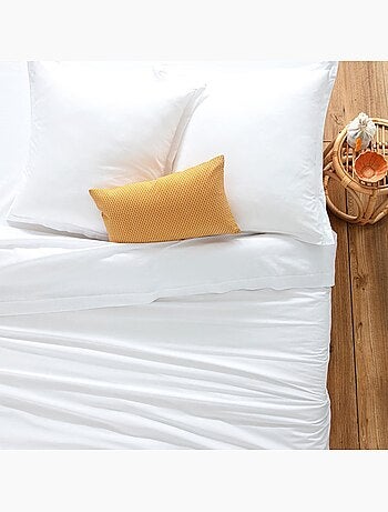 Drap housse coton uni 90 x 190 cm Couleur moderne terracotta