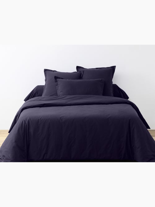 Drap housse coton uni 90 x 190 cm Passion bleu imperial - Kiabi