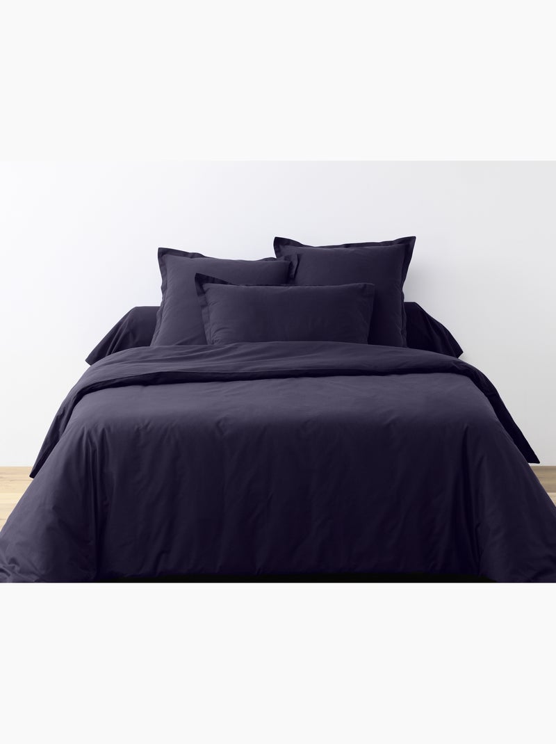 Drap housse coton uni 90 x 190 cm Passion bleu imperial Bleu impérial - Kiabi