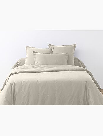 Drap housse coton uni 90 x 190 cm Passion anthracite