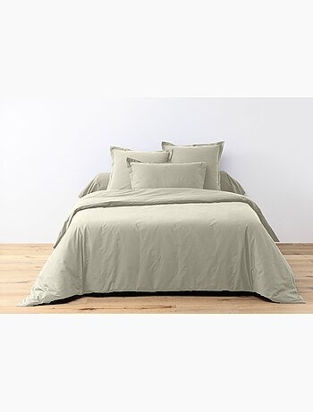 Drap housse coton uni 90 x 190 cm Passion anthracite