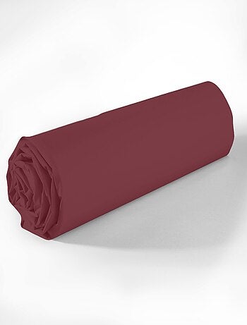 Drap housse coton uni 90 x 190 cm Passion anthracite
