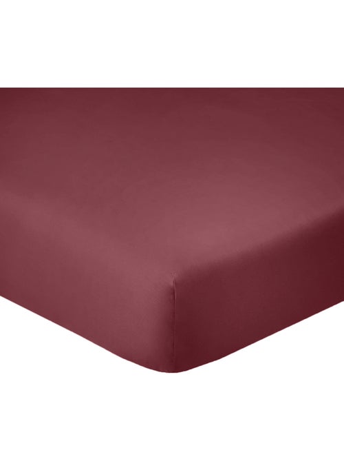 Drap housse coton uni 90 x 190 cm Passion rouge - Kiabi
