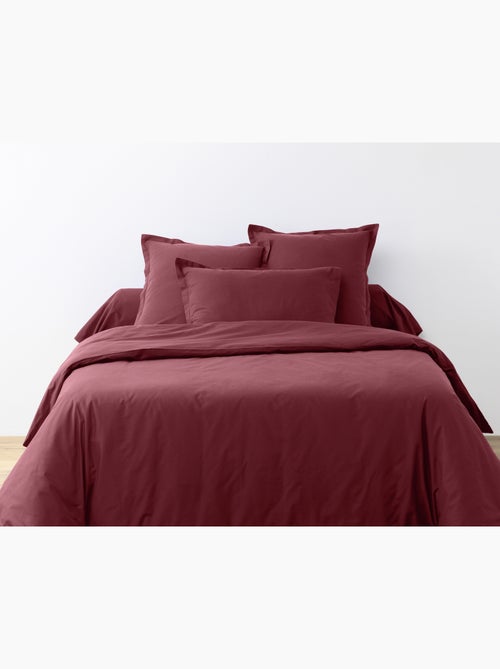 Drap housse coton uni 90 x 190 cm Passion rouge - Kiabi
