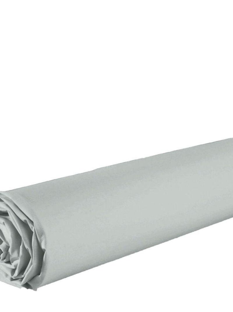 Drap housse coton uni Argent - Kiabi