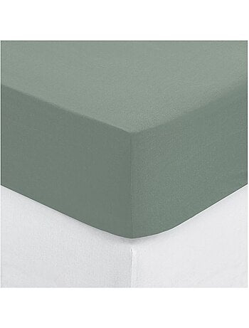 Drap housse coton uni 90 x 190 cm Couleur moderne terracotta