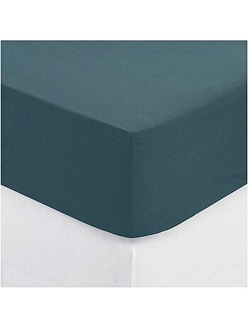 Drap housse coton uni 90 x 190 cm Couleur moderne terracotta