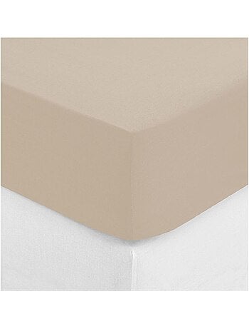 Drap housse coton uni 90 x 190 cm Couleur moderne terracotta