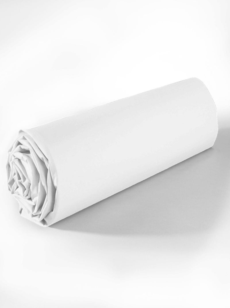 Drap housse coton uni Passion Blanc - Kiabi