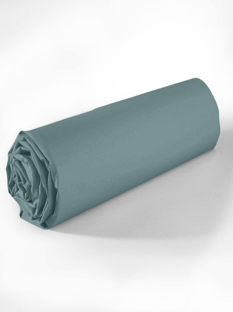 Drap housse coton uni Passion Bleu canard - Kiabi