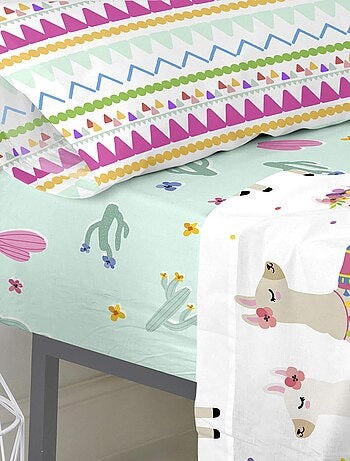 Drap-housse Cute llamas "Happyfriday