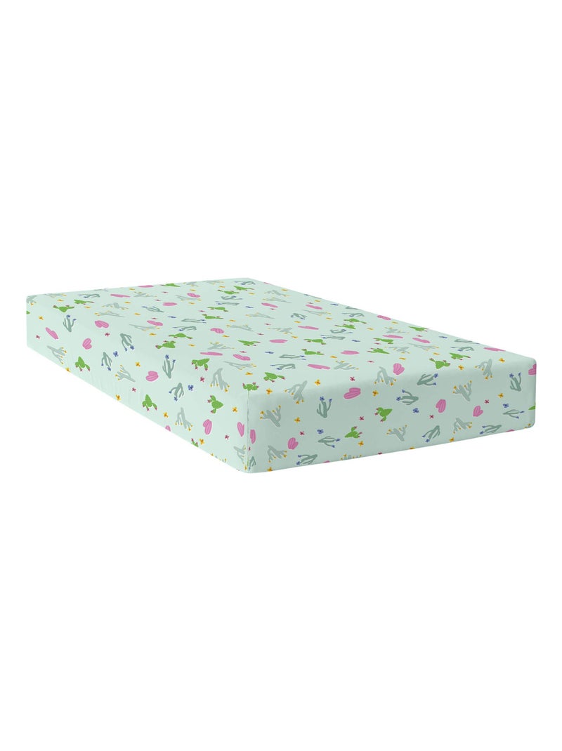 Drap-housse Cute llamas "Happyfriday" Multicolore - Kiabi