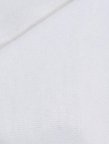 Drap housse bébé berceau couffin ovale coton Bio 40x80 cm Blanc