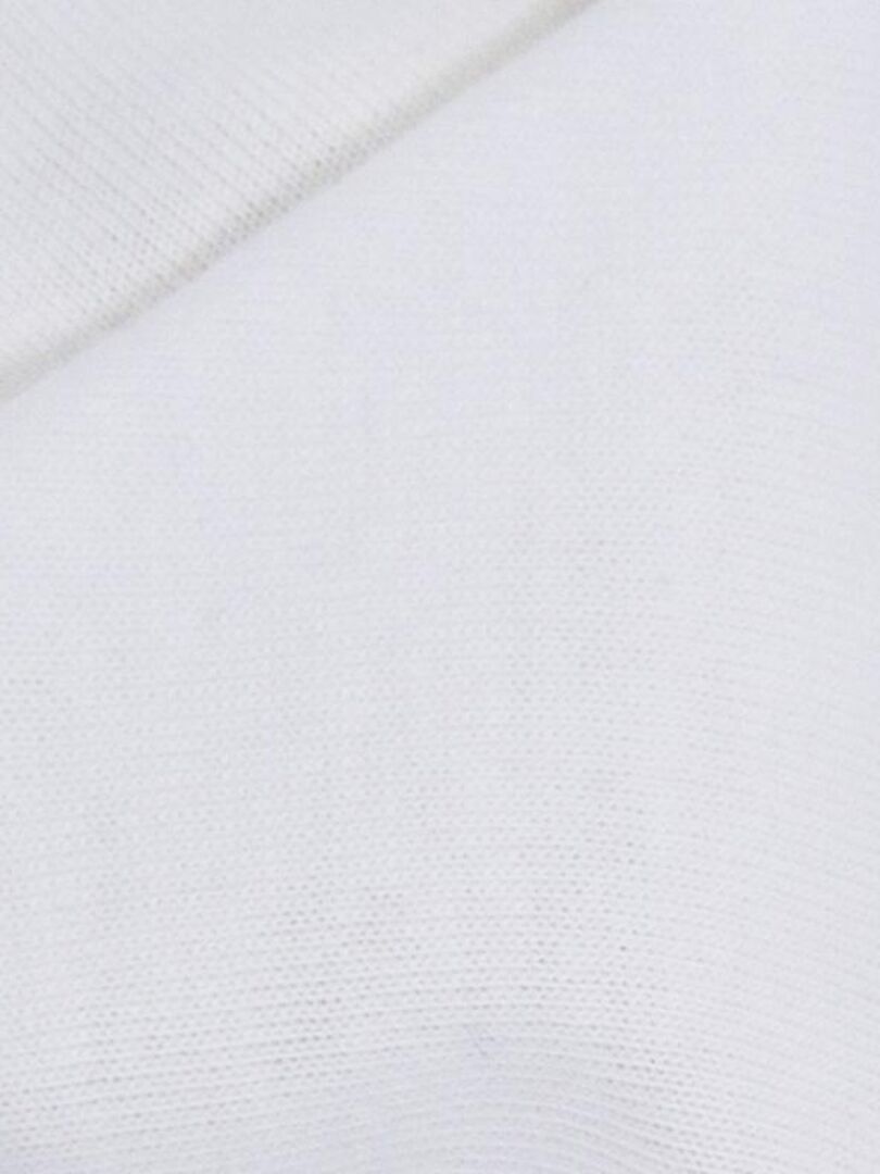Drap housse de berceau en coton bio blanc (40 x 80 cm) - Blanc